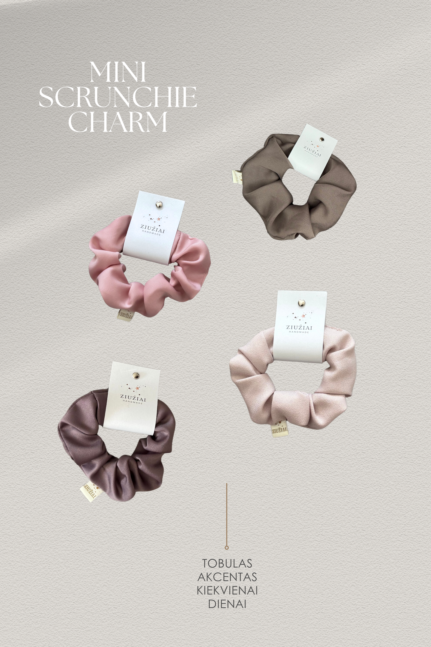 MINI SCRUNCHIE CHARM Plaukų gumytė